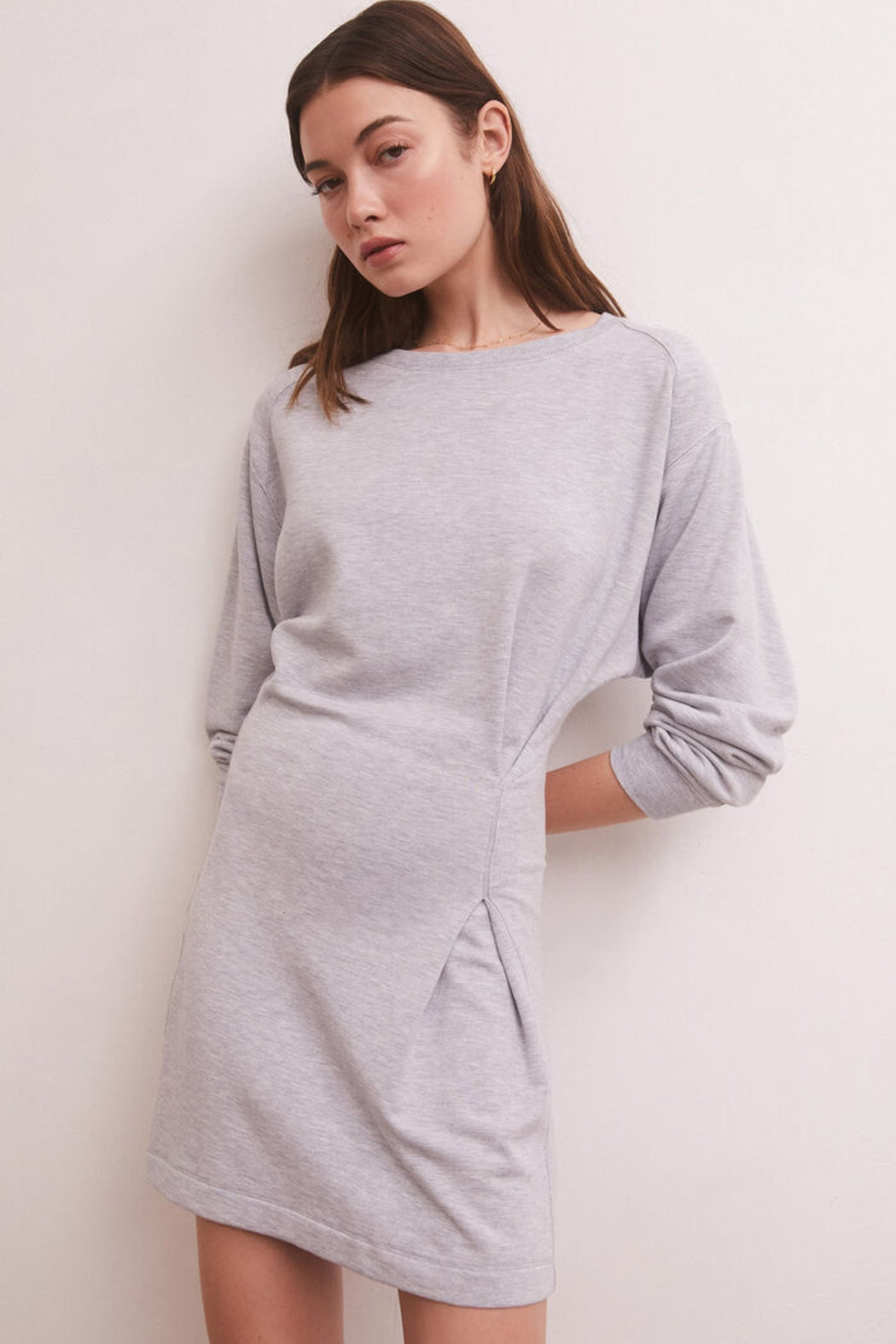 BAXLEY DRESS / HEATHER GREY