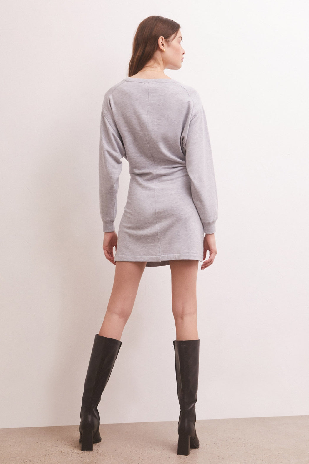 BAXLEY DRESS / HEATHER GREY