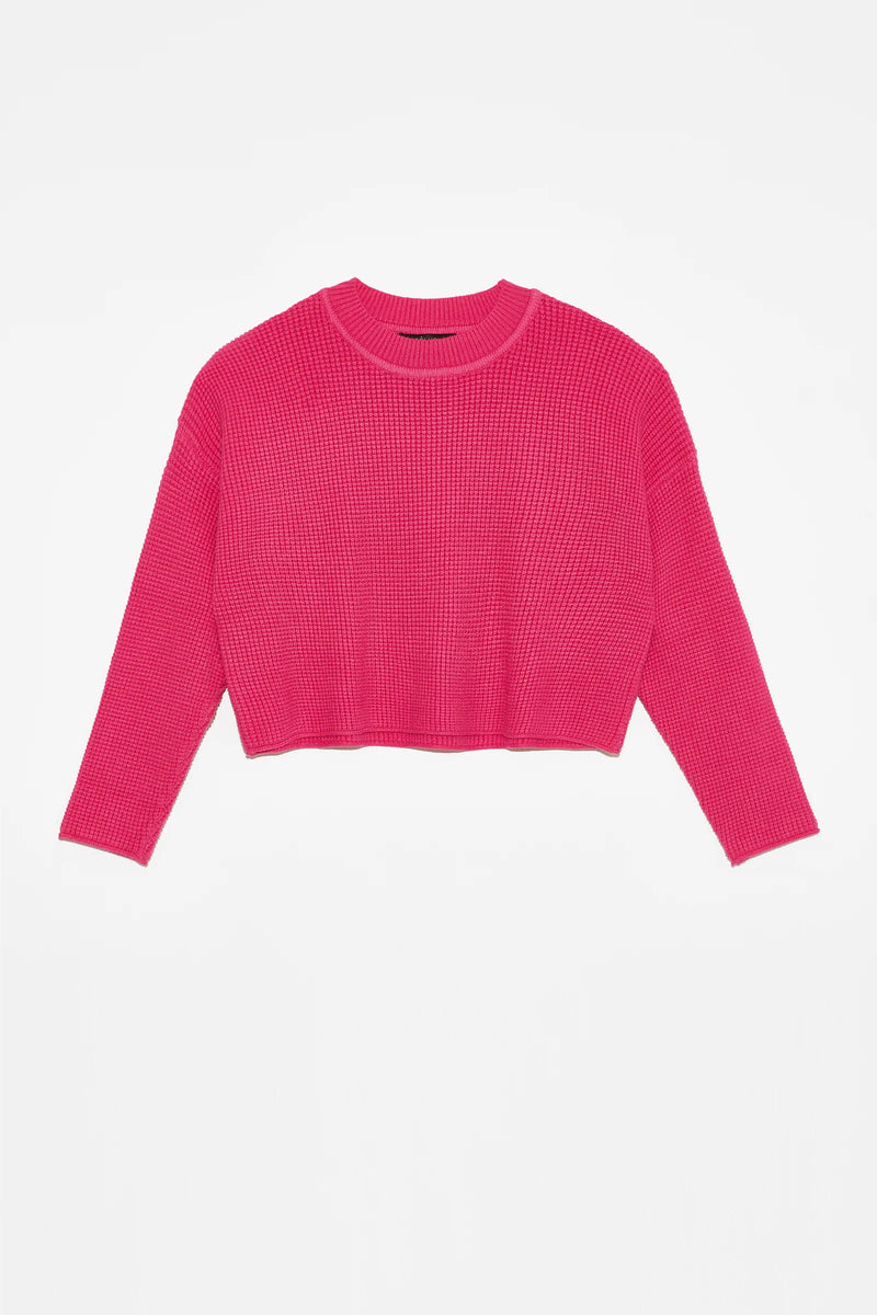 Hot pink top cropped jumper
