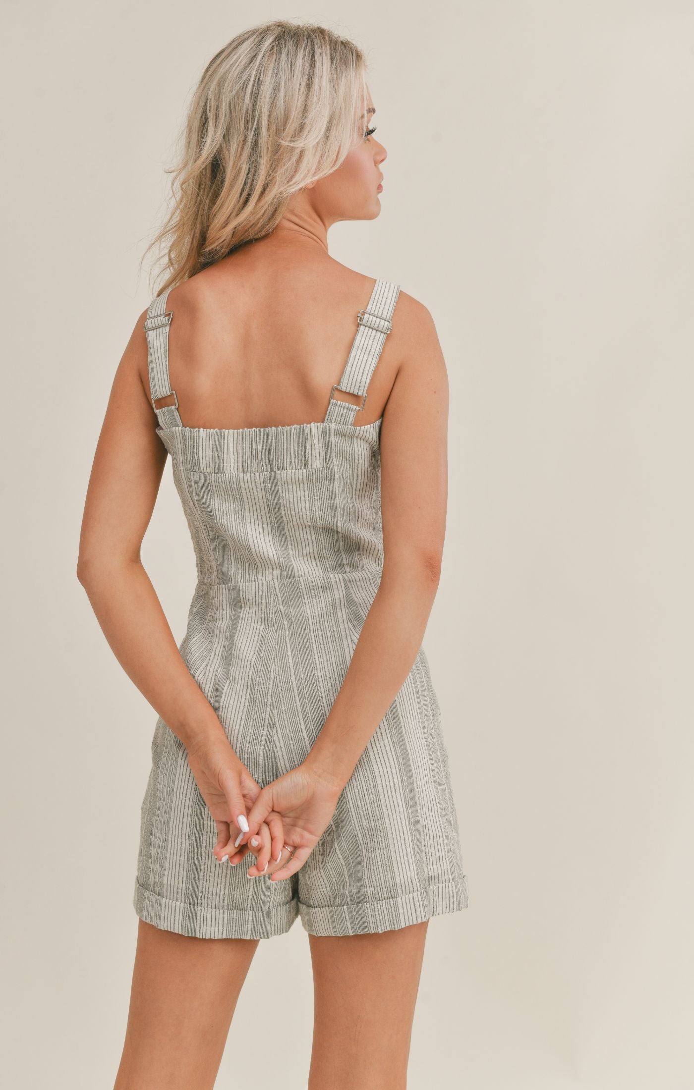ROMAN STRIPED ROMPER