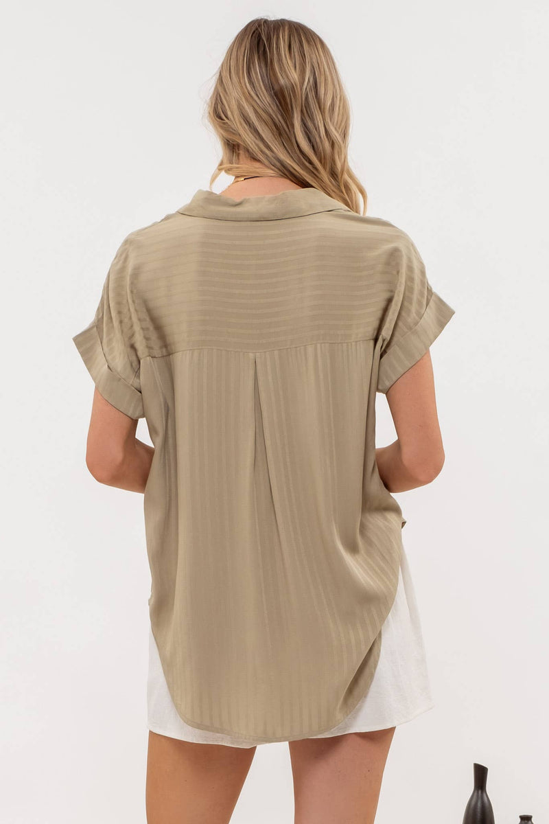 loft striped blouse