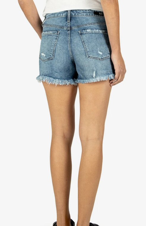 JANE HIGH RISE BASIC SHORT W/ FRAY / INSTRUCTION