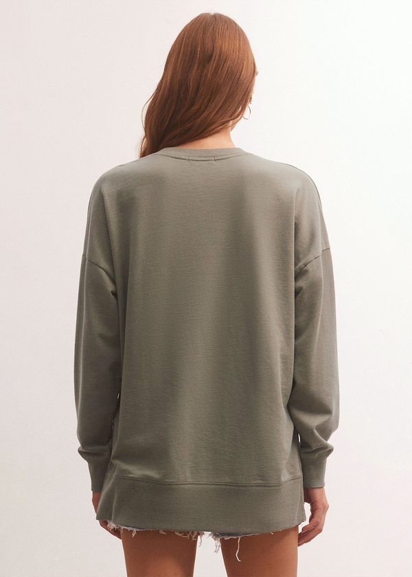 MODERN WEEKENDER V-NECK / EVERGREEN