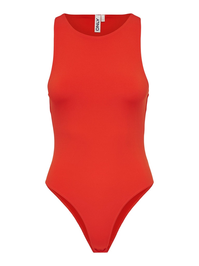 FANO SLEVELESS BODYSUIT / POPPY RED