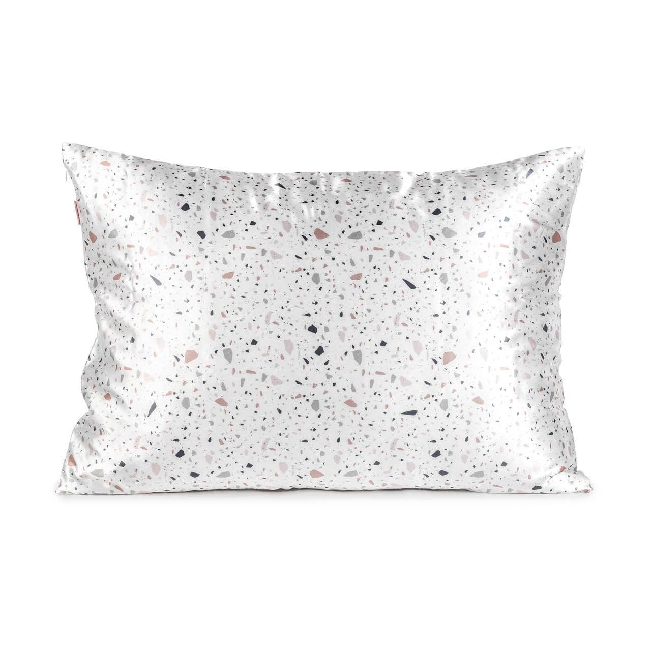 SATIN PILLOWCASE / White Terrazzo