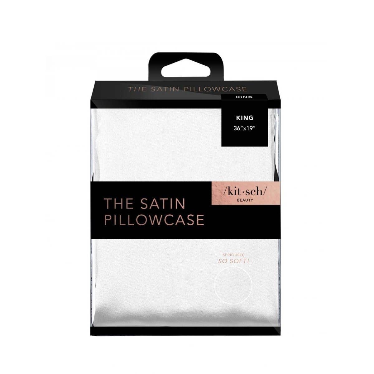 KING - SATIN PILLOWCASE / Ivory