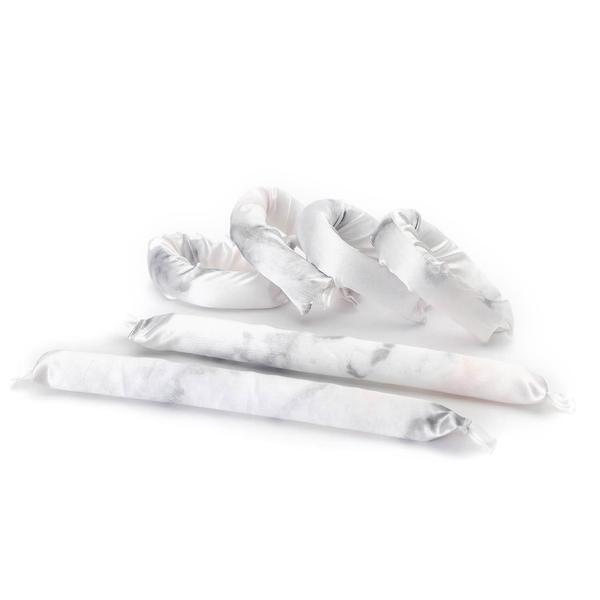 SATIN HEATLESS PILLOW ROLLERS / 6PCS SOFT MARBLE