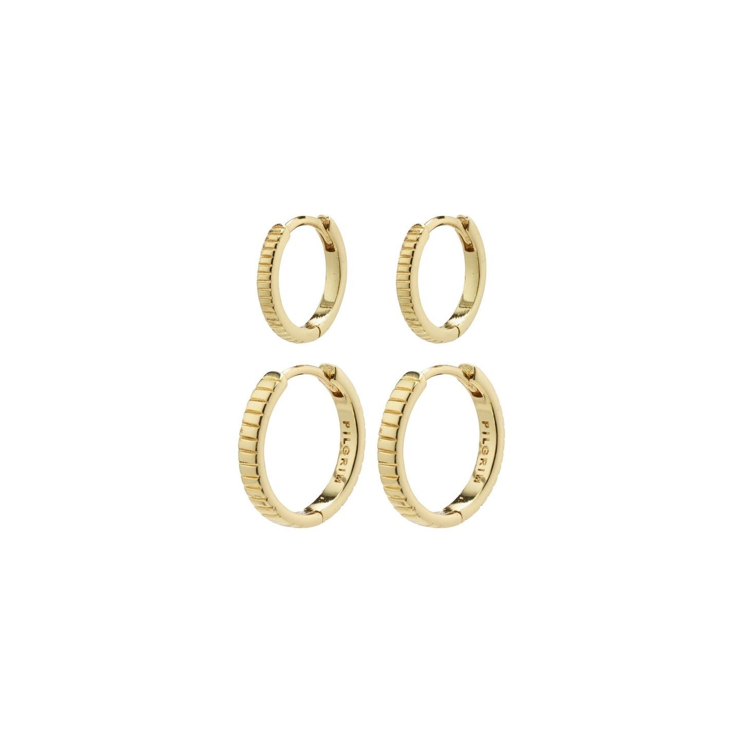 HAPPY HUGGIE HOOP 2-IN-1 SET / GOLD PLATED