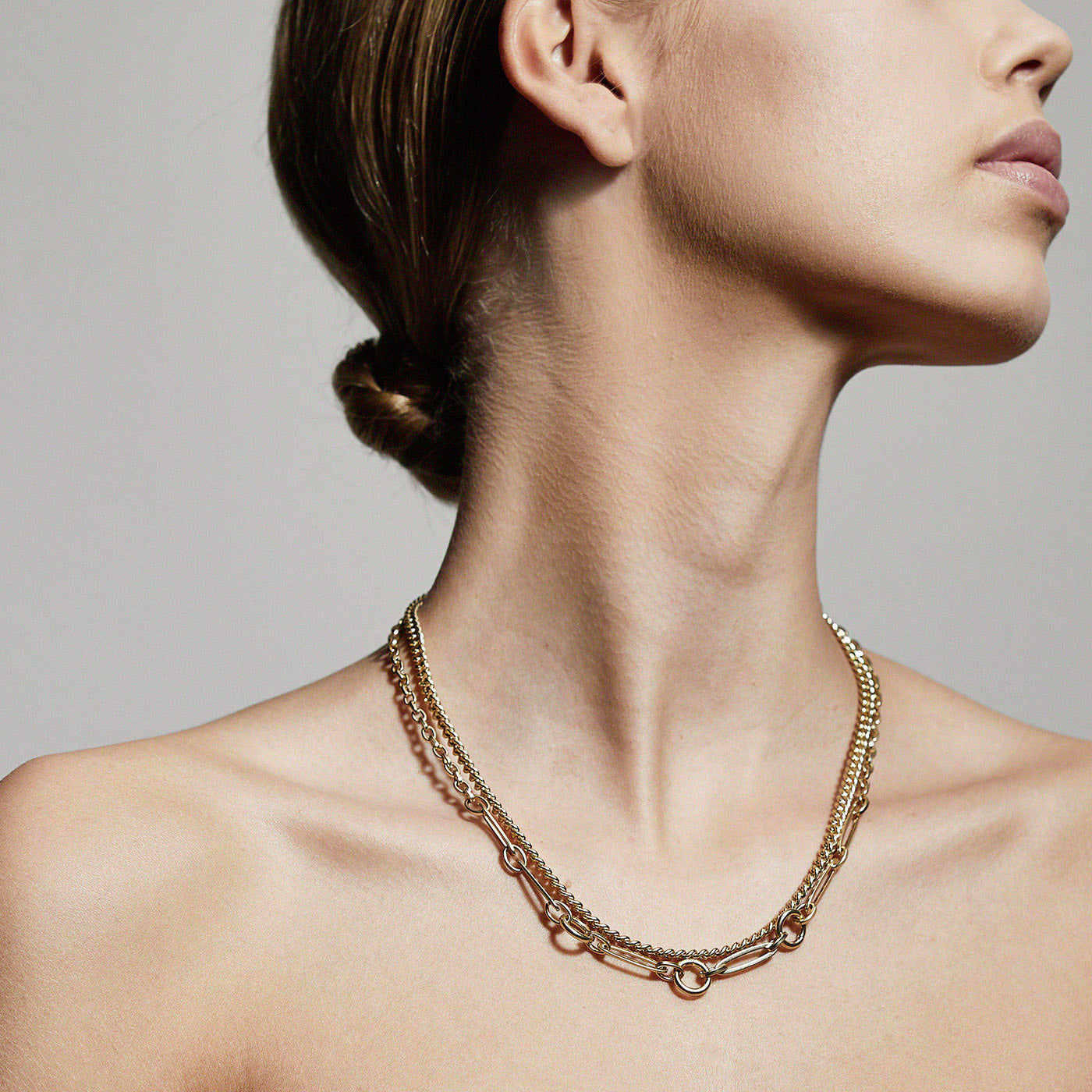 Pilgrim Sensitivity 2-in-1 Chain Necklace // GOLD