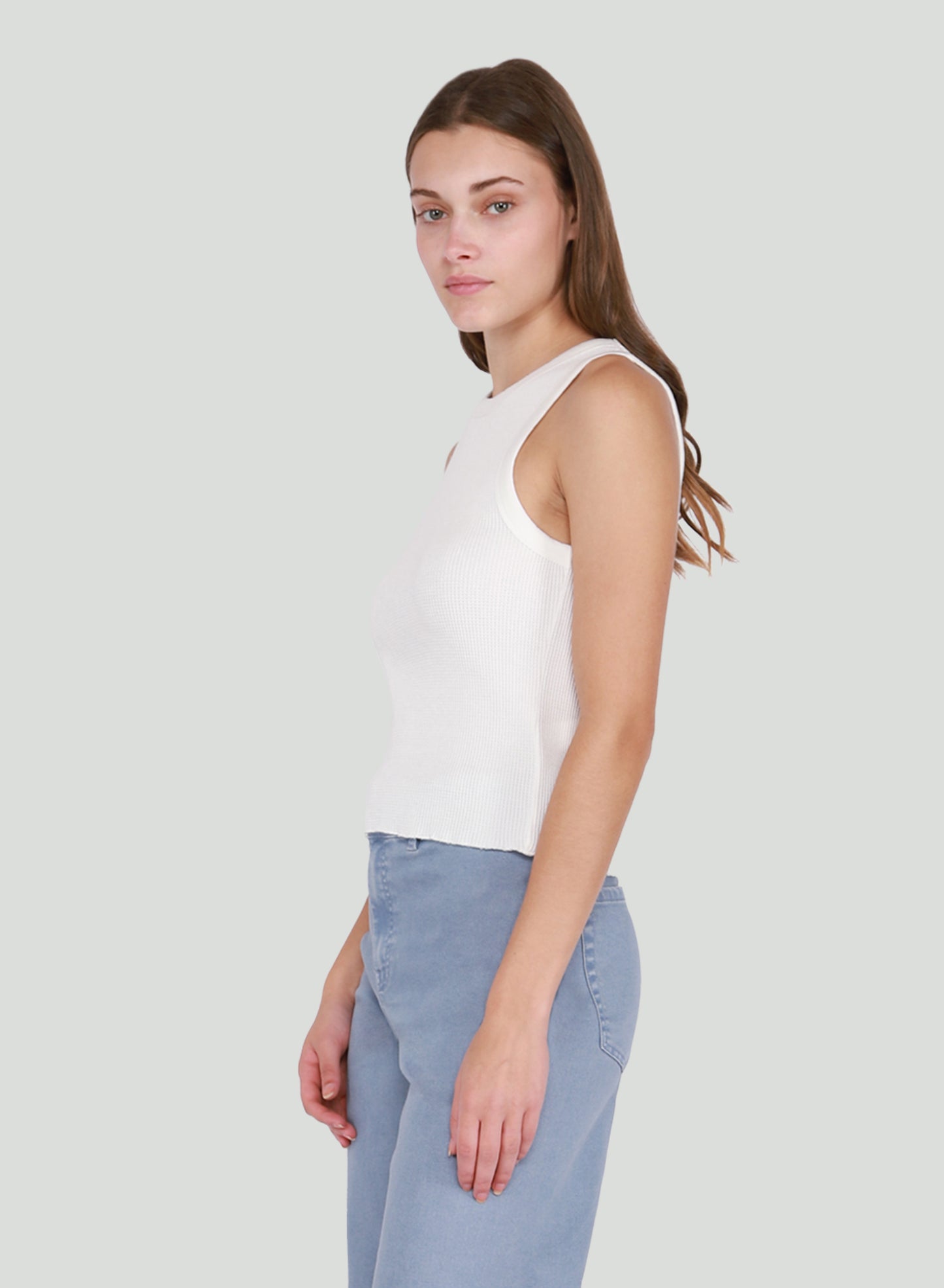 WAFFLE KNIT TANK TOP