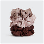 Load image into Gallery viewer, SATIN SLEEP SCRUNCHIES 5PC / Cameo
