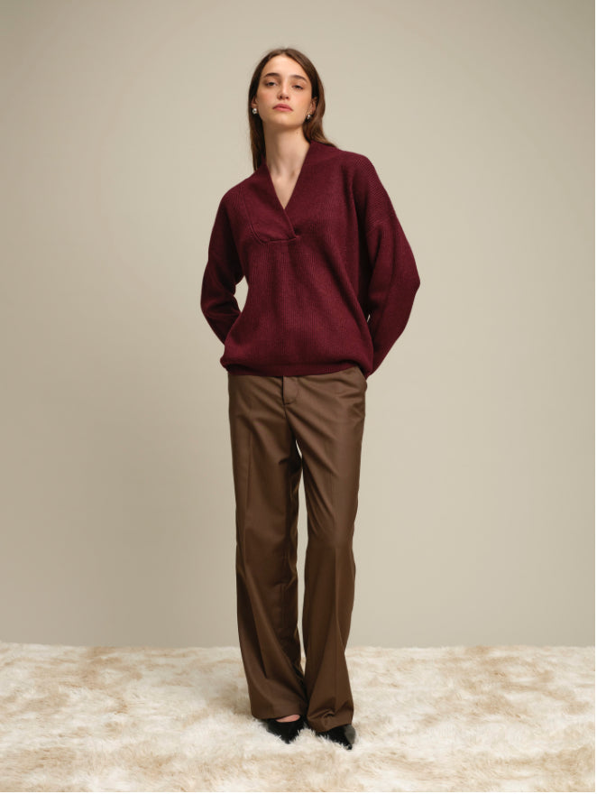 LIAM SWEATER / Wine