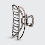 Load image into Gallery viewer, OPEN SHAPE CLAW CLIP / Hematite
