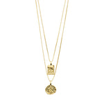 Load image into Gallery viewer, VALKYRIA COIN NECKLACE / GOLD PLATED
