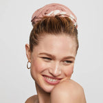 Load image into Gallery viewer, MIRCOFIBER QUICK-DRY TOWEL SCRUNCHIES 2PC / Terracotta Checker
