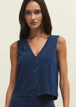 Load image into Gallery viewer, NOELLE JERSEY DENIM TOP
