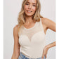 SWEETHEART NECK KNIT TANK