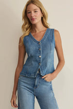 Load image into Gallery viewer, PORTO DENIM TANK VEST
