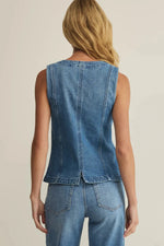 Load image into Gallery viewer, PORTO DENIM TANK VEST

