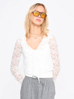 Load image into Gallery viewer, LACEY TIE BLOUSE
