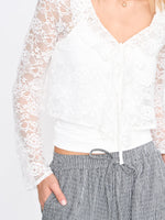 Load image into Gallery viewer, LACEY TIE BLOUSE
