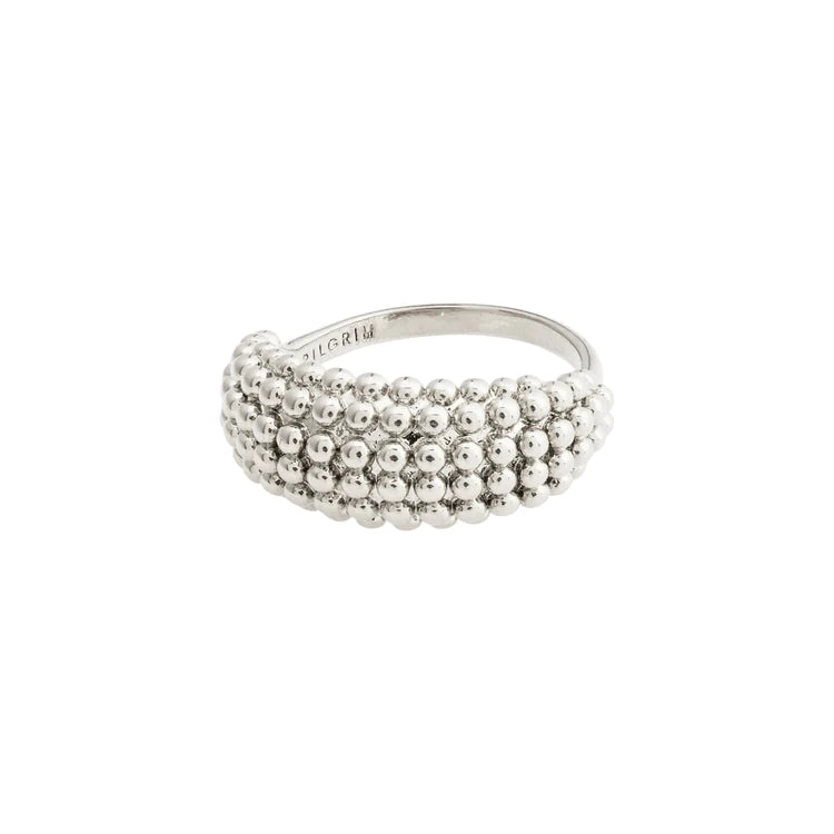 AALIYAH BUBBLES RING / SILVER PLATED