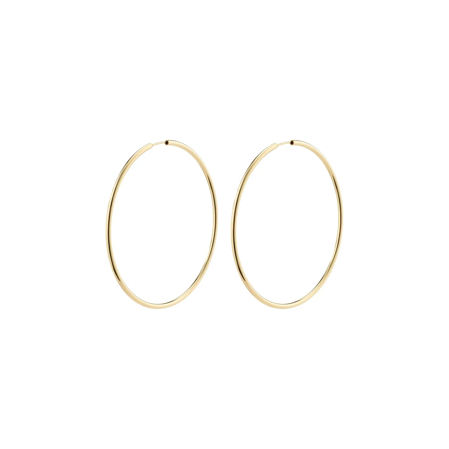 APRIL RECYCLED LARGE HOOP EARRINGS / 60MM / GOLD