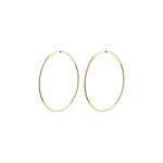 Load image into Gallery viewer, APRIL RECYCLED LARGE HOOP EARRINGS / 60MM / GOLD
