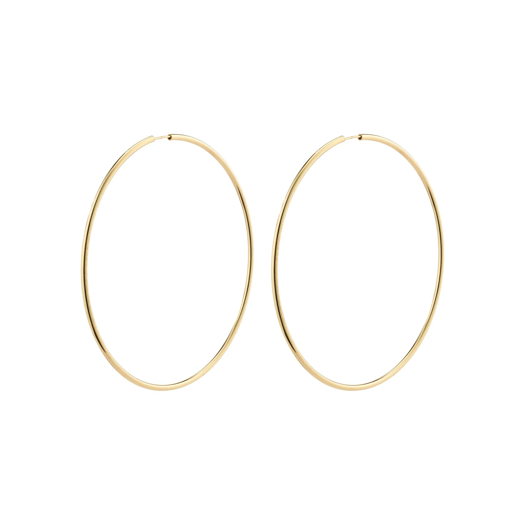APRIL RECYCLED MAXI HOOP EARRINGS / 80MM / GOLD