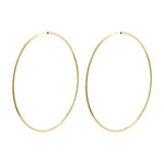 Load image into Gallery viewer, APRIL RECYCLED MEGA HOOP EARRINGS / 100MM / GOLD
