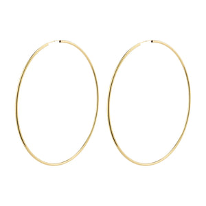 APRIL RECYCLED MEGA HOOP EARRINGS / 100MM / GOLD