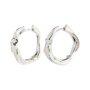 ANNE RECYCLED LARGE HOOPS / SILVER