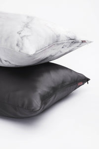 SATIN PILLOWCASE / Charcoal