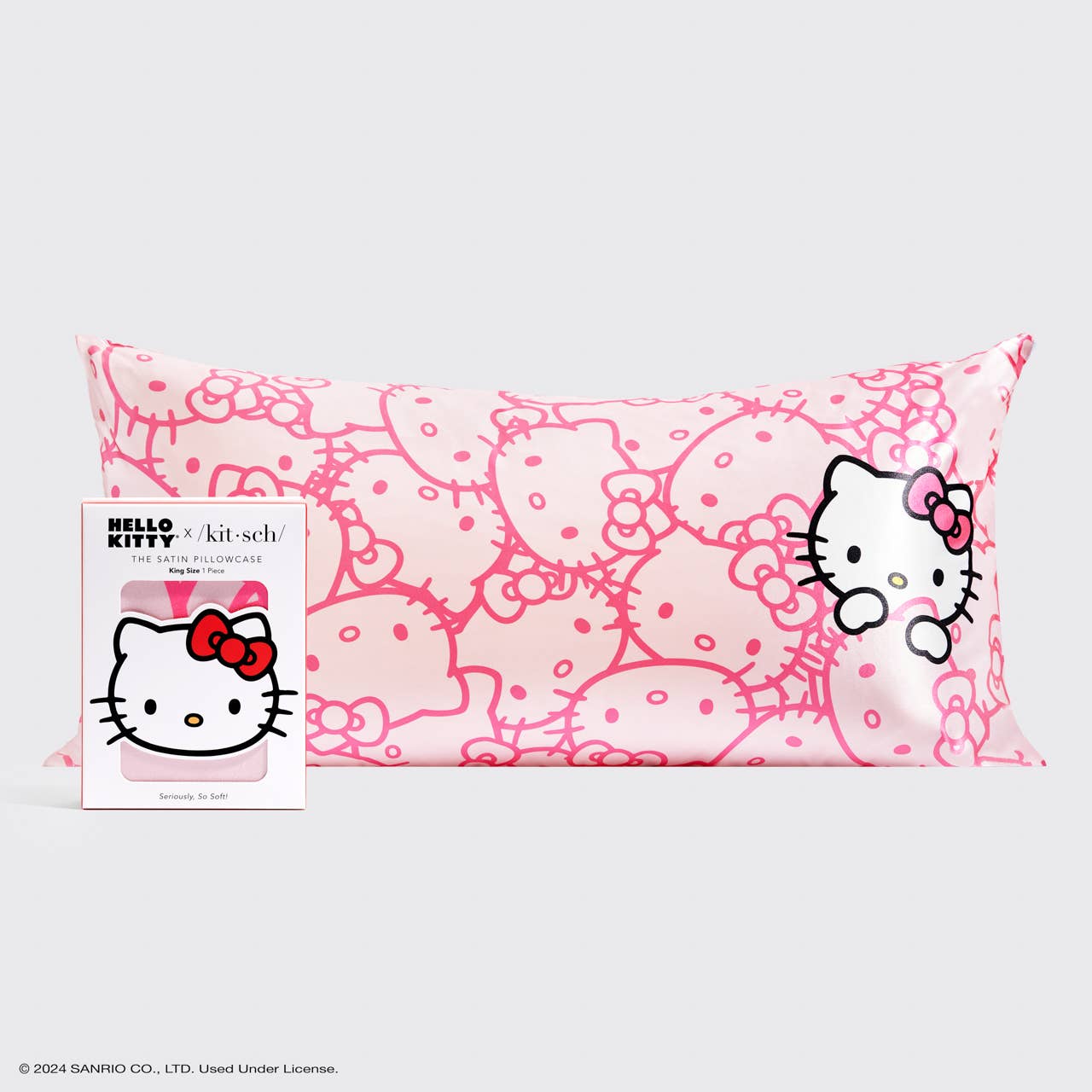 HELLO KITTY SATIN PILLOW CASE / KING