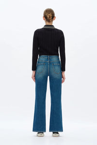 HIGH RISE WIDE LEG JEANS