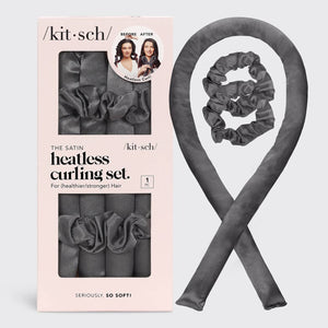 SATIN HEATLESS CURLING SET / Charcoal