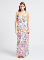 Load image into Gallery viewer, FLORAL PRINTED STRAIGHT MIDI DRESS
