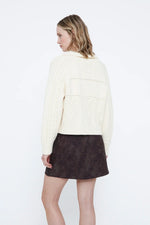 Load image into Gallery viewer, CROCHET KNIT CARDIGAN / ECRU
