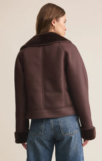 Load image into Gallery viewer, LOCKLIN SHERPA JACKET / CHOCOLATE CHERRY

