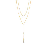 Load image into Gallery viewer, KAMARI crystal chain necklace / gold-plated
