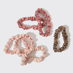 Load image into Gallery viewer, HOLIDAY ULTRA PETITE SCRUNCHIES 6 PC SET/  Terracotta
