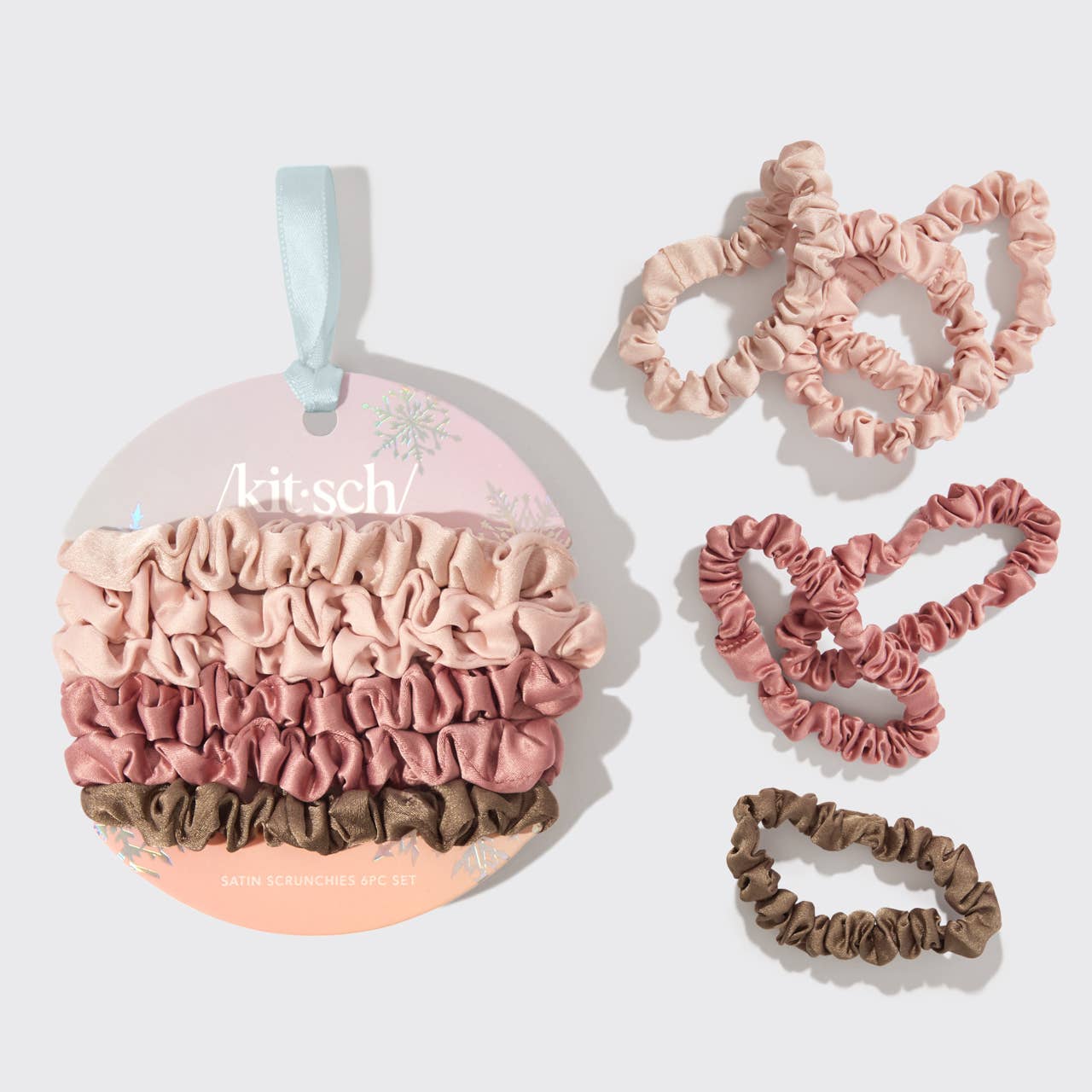 HOLIDAY ULTRA PETITE SCRUNCHIES 6 PC SET/  Terracotta