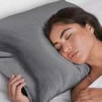 Load image into Gallery viewer, SATIN PILLOWCASE / Charcoal
