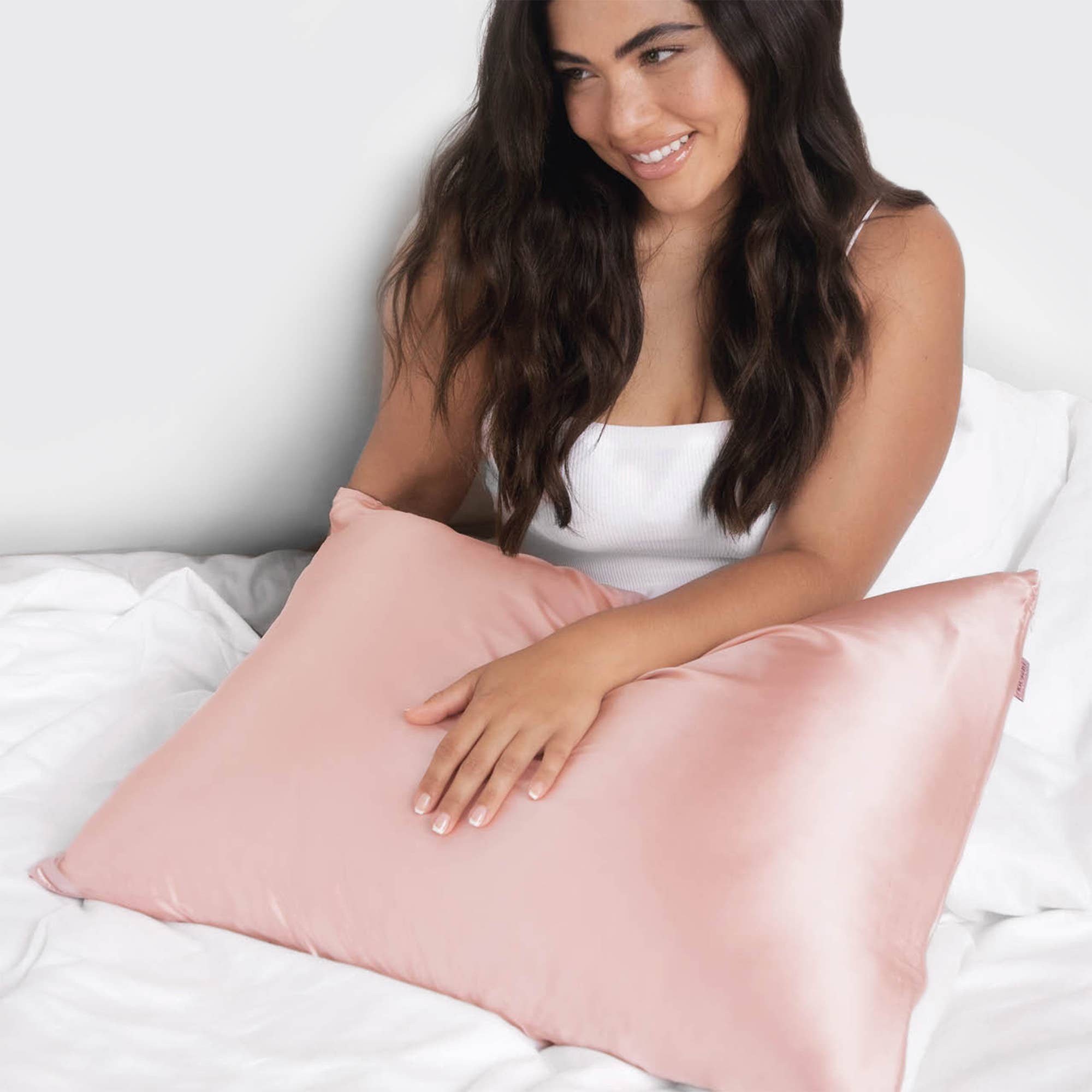 KING SATIN PILLOWCASE  / BLUSH