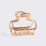 Load image into Gallery viewer, METAL MEDIUM OPEN SHAPE PUFFY CLAW CLIP / Gold
