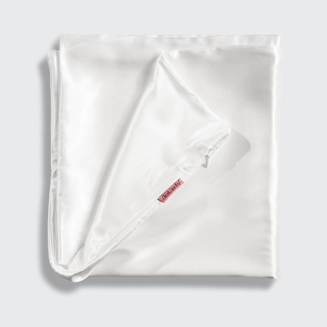 KING SATIN PILLOWCASE  / IVORY