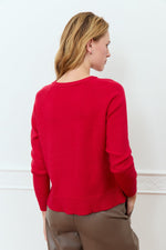 Load image into Gallery viewer, BEGONIA SWEATER / CRANBERRY
