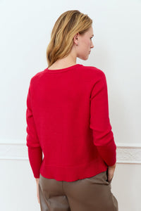 BEGONIA SWEATER / CRANBERRY