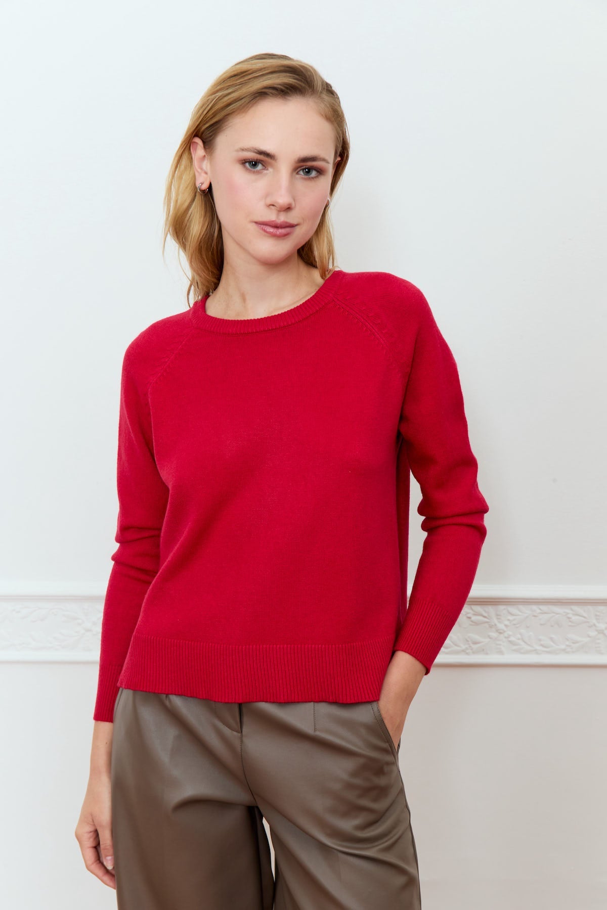 BEGONIA SWEATER / CRANBERRY