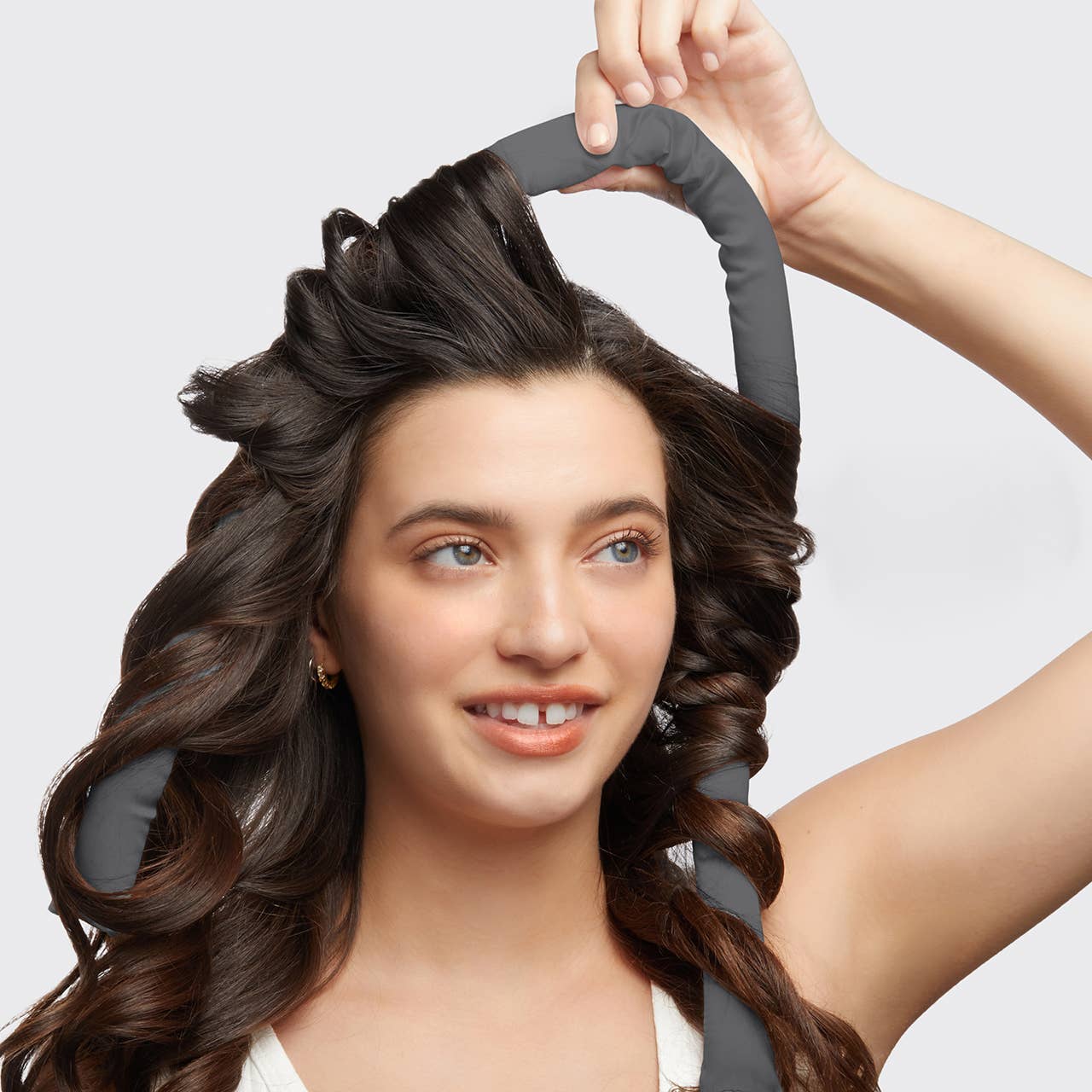 SATIN HEATLESS CURLING SET / Charcoal